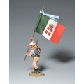 PGIT6009A Italian Bersaglieri Flagbearer (Khaki) 
